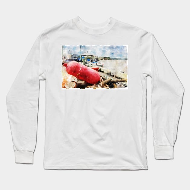 Covehead Harbour Fishing Boat, PEI 2 Long Sleeve T-Shirt by Robert Alsop